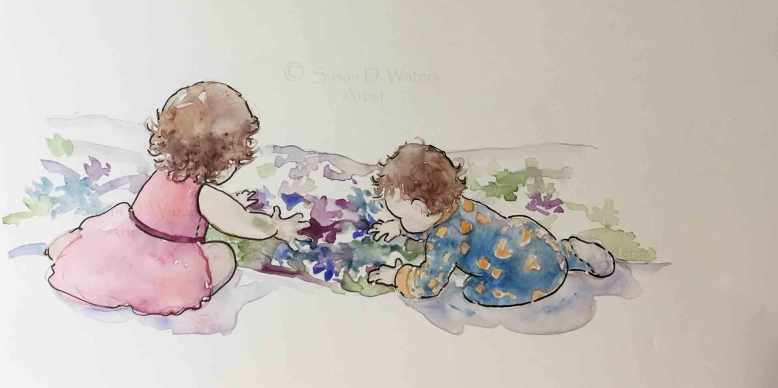 Hand-painting,-Susan-Duke-Waters