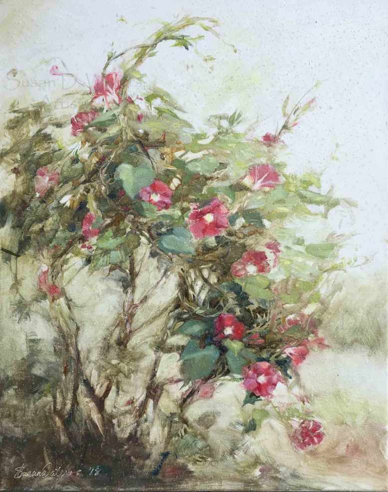 Morning Glories III, Susan Duke Waters