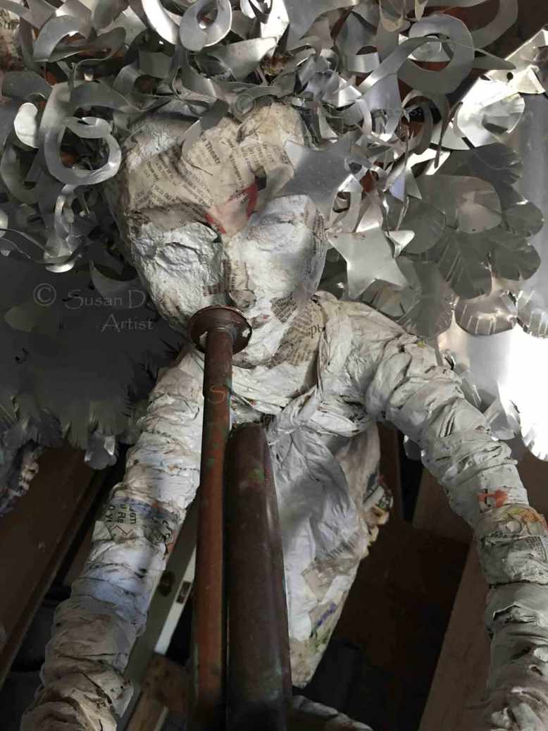 Unfinished-Angel-IV-Papier-Mache-Sculpture,-Susan-Duke-Waters