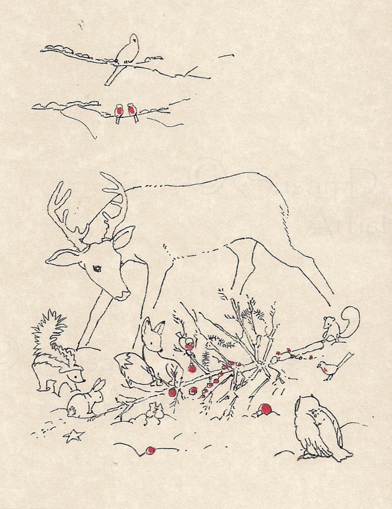 Christmas Cart cover 2018, Susan Duke Waters