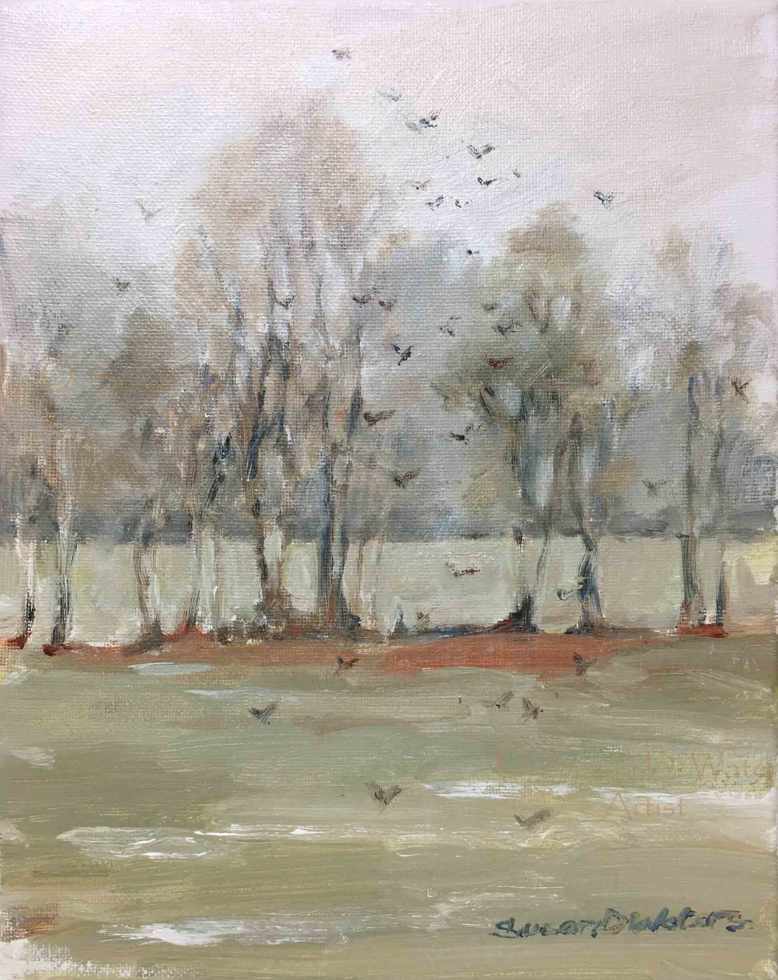 Starlings-in-Rain,-Susan-Duke-Waters